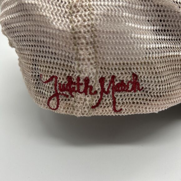 Judith March Bestie Patch Trucker Cap Hat Red Distressed Rainbow Snapback One Sz - Picture 6 of 8